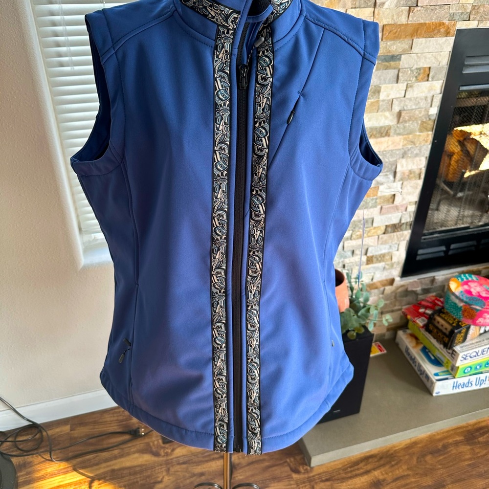 Women’s Size M Softshell slate blue vest